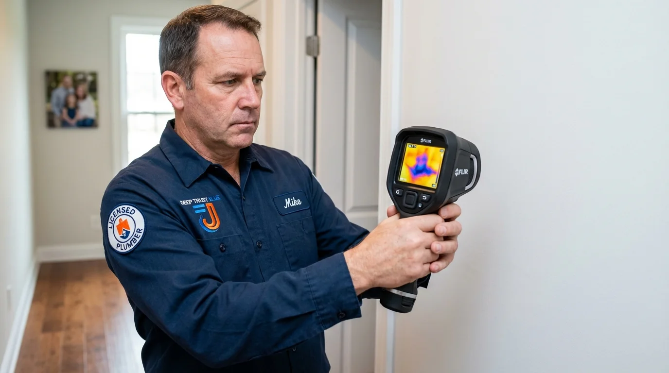 Thermal imaging leak detection by Johns Plumbing LLC in Sandown